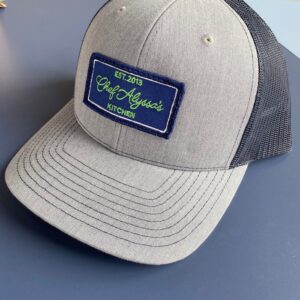 Blue and Grey Structured Hat