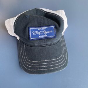 Navy and White Soft Mesh Hat