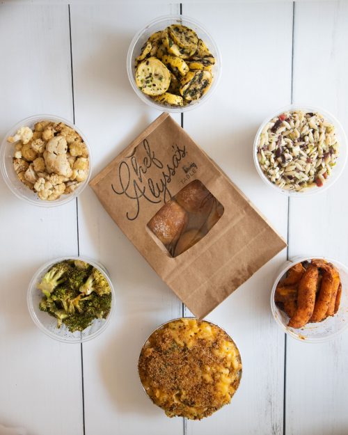 Chef Alyssa's Kitchen Family Table Meal sides.